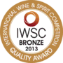 IWSC 2013 Bronze Winner