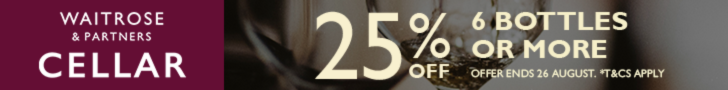 Waitrose Buy 6 save 25% wine Offer