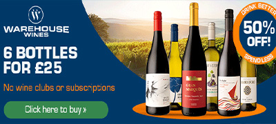 Warehosue Wines 6 wines for £25