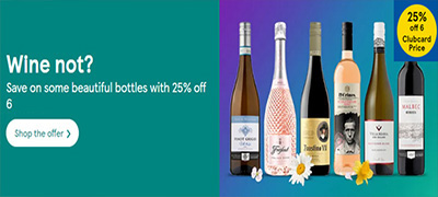 Tesco Buy 6, Save 25% Wine Offer