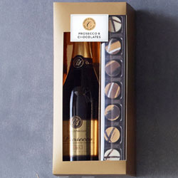 Prosecco and exceptional characters chocolates