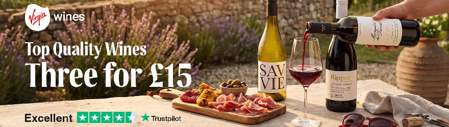 Virgin Wines 3 for £15